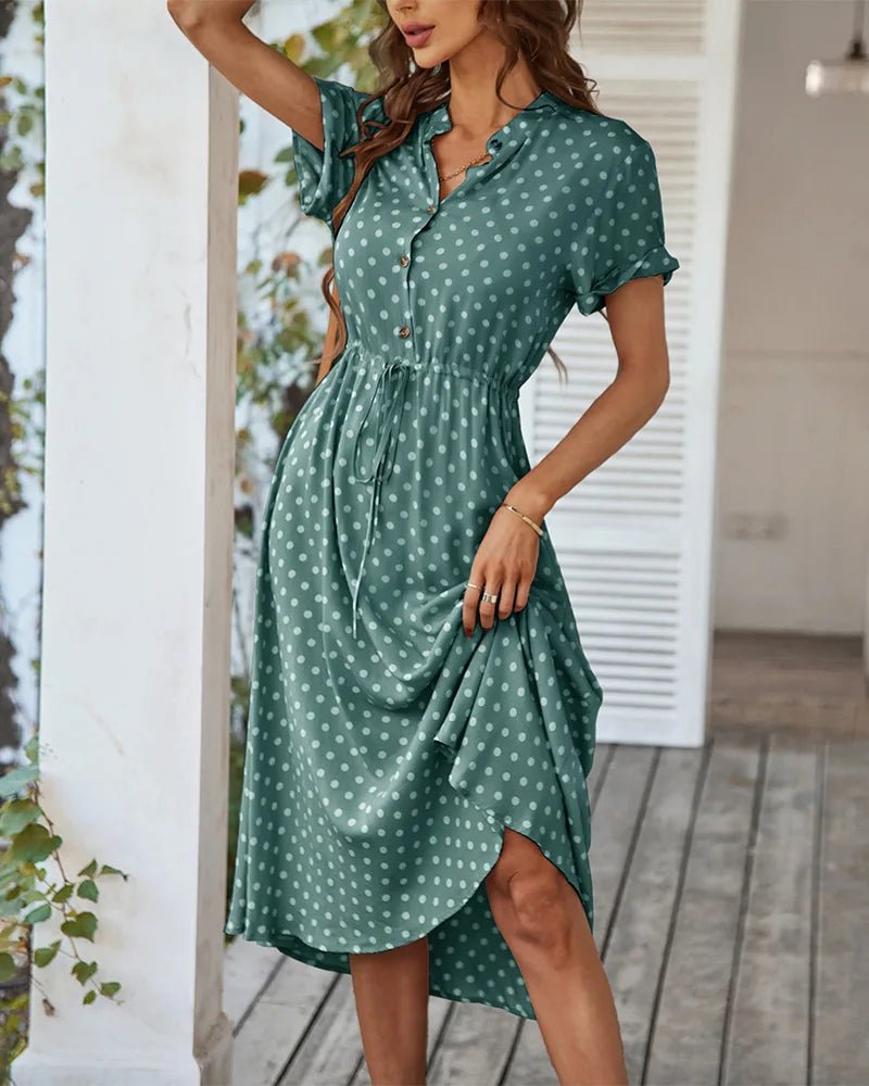 Vestido Feminino Estampado com Bolinhas - Vennanci