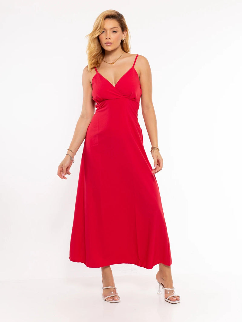 Vestido Feminino Longo com Laço - Vennanci