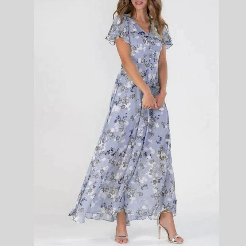 Vestido Feminino Longo Floral Elisabete - Vennanci