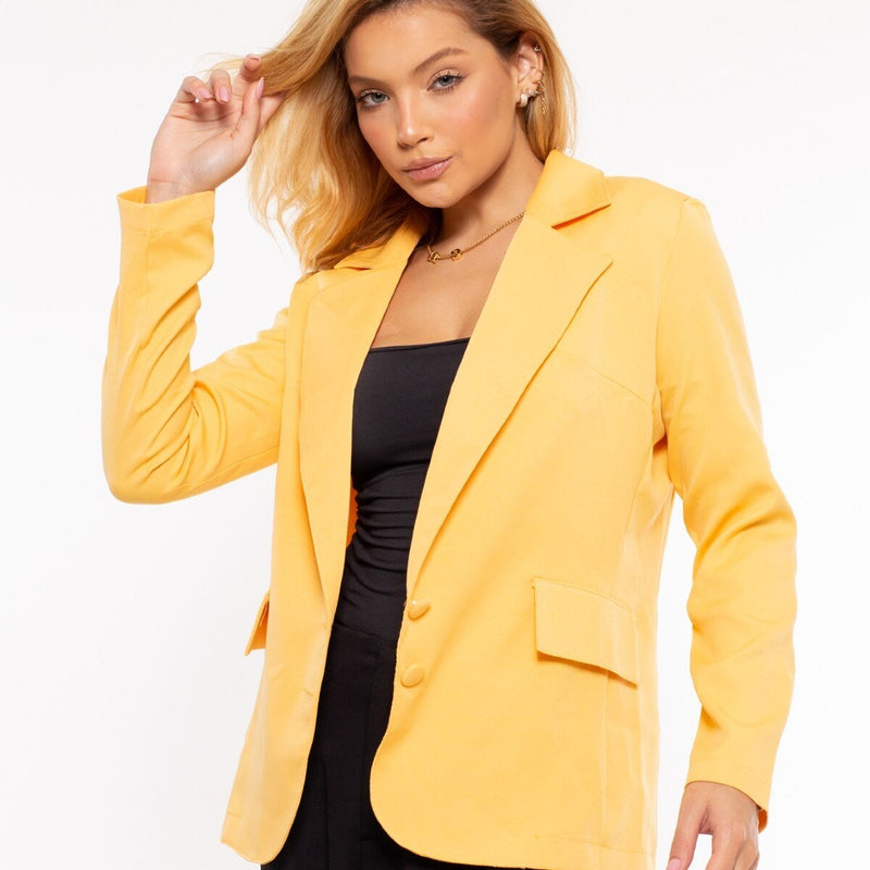 Blazer Feminino Com Botão - Vennanci