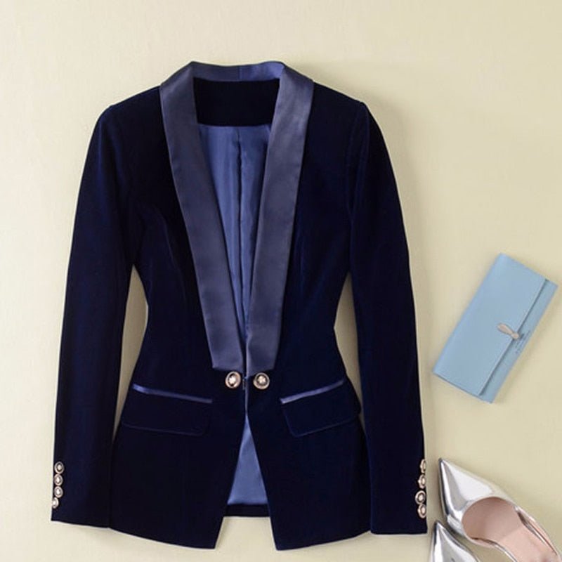 Blazer Feminino De Veludo - Vennanci