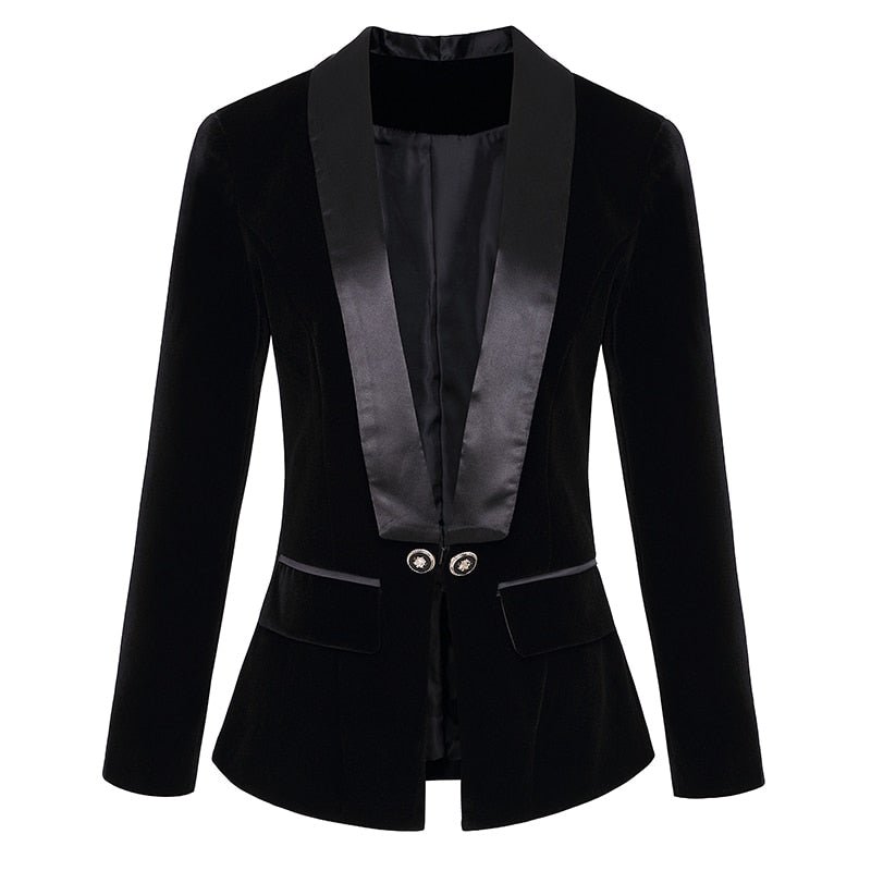 Blazer Feminino De Veludo - Vennanci