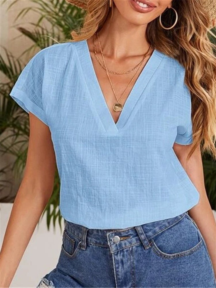 Blusa De Linho Feminina - Eliz - Vennanci