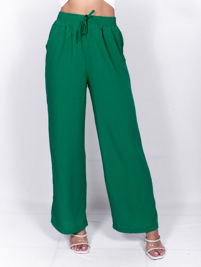 Calça Feminina Pantalona De Viscolinho - Vennanci