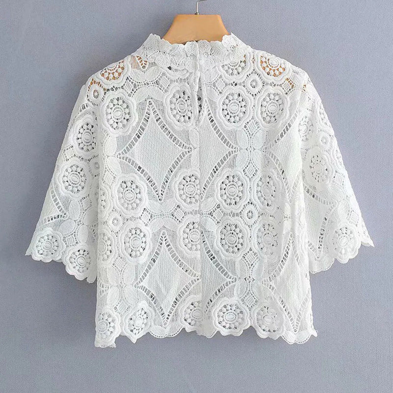 Camisa Feminina de Renda Vivina - Vennanci