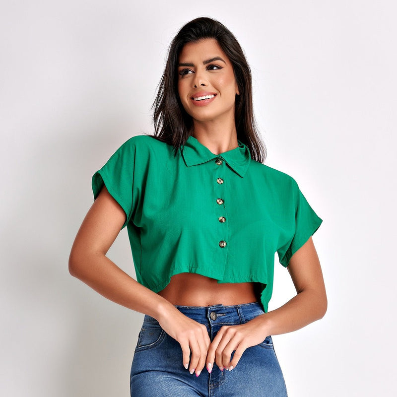 Camisa Feminina De viscolinho - Vennanci