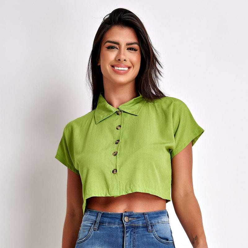 Camisa Feminina De viscolinho - Vennanci