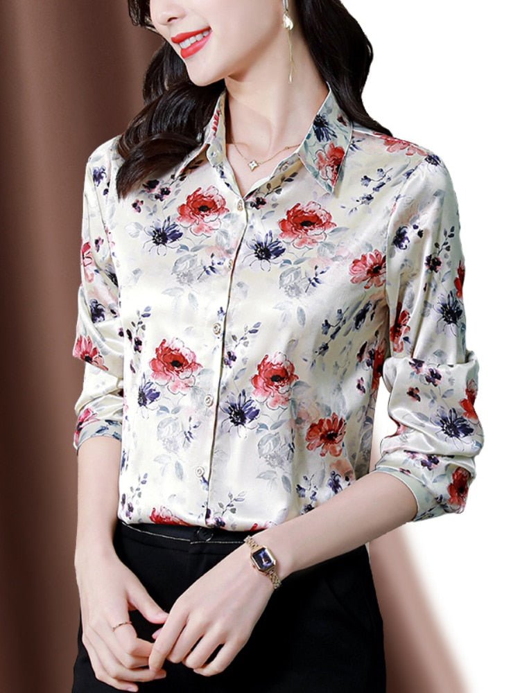 Camisa Feminina Social Estampada - Vennanci