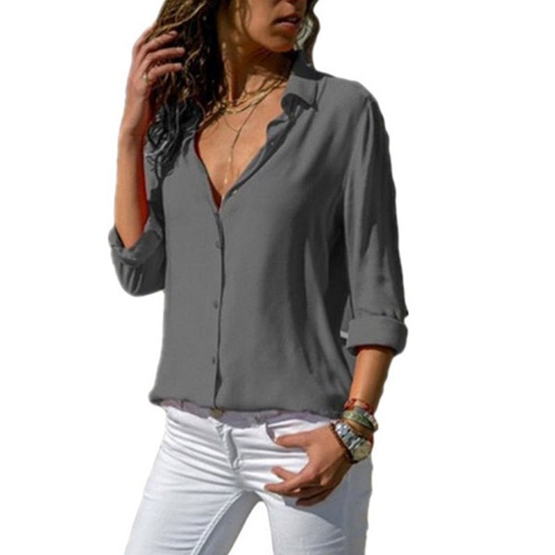 Camisa Feminina Social Fina - Loja Vennanci