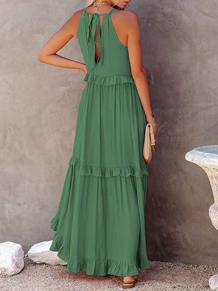 Vestido Longo Babado - Vennanci