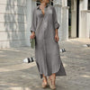 Vestido Longo De Linho - Judi